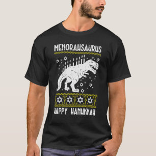 Camiseta Menorahsaurus Happy Hanukkah Dino Chanukah Toddler