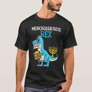 Camiseta Menorasaurus Rex Jew Dino Trex Toddler Boys Hanukk