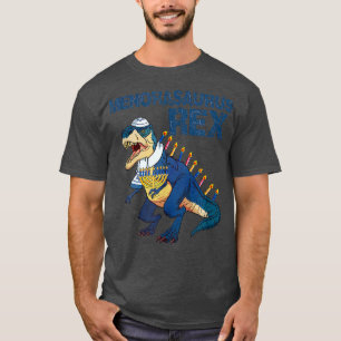 Camiseta Menorasaurus Rex T Rex Dinossaur Hanukkah Chanukah