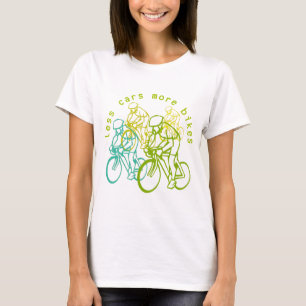 Camiseta Menos carros mais bicicletas