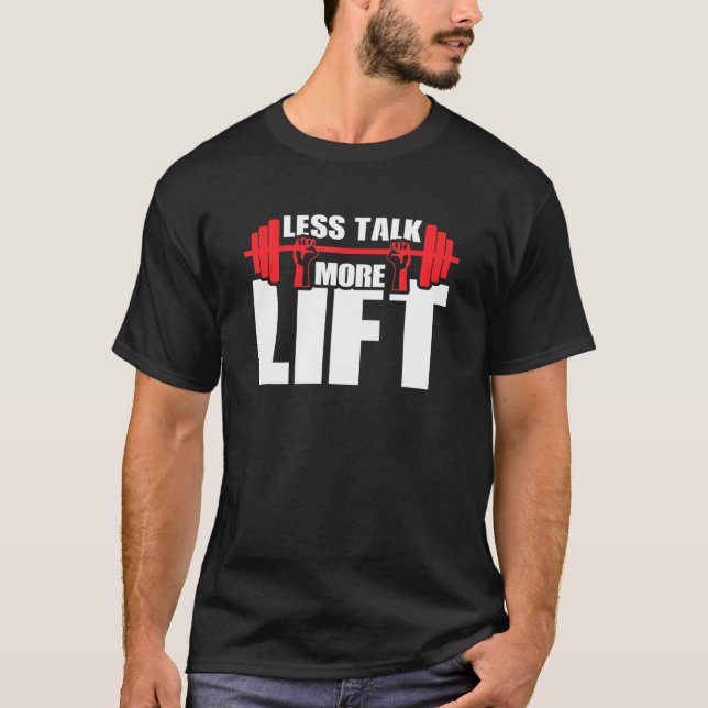 Camiseta Menos conversa Mais Elevação de Motivação Workout  (Frente)