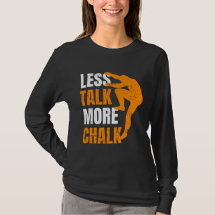 Camiseta Menos Conversa Mais Giz Escalador Esporte Escalada