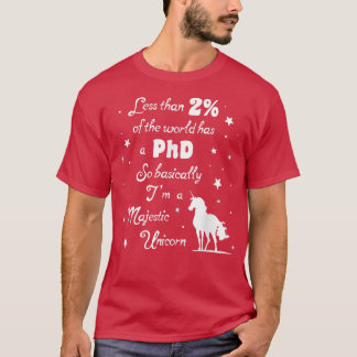 Camiseta Menos de 2 do mundo tem doutorado Majestoso Unicor