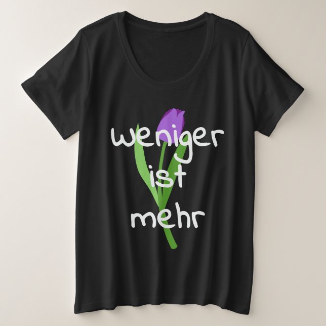 Camiseta Menos É Mais (Frente do Design)
