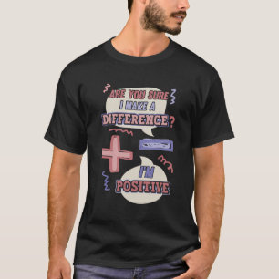 Camiseta Menos E Mais Sinais Matemáticos