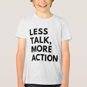 CAMISETA MENOS FALA MAIS AÇÃO