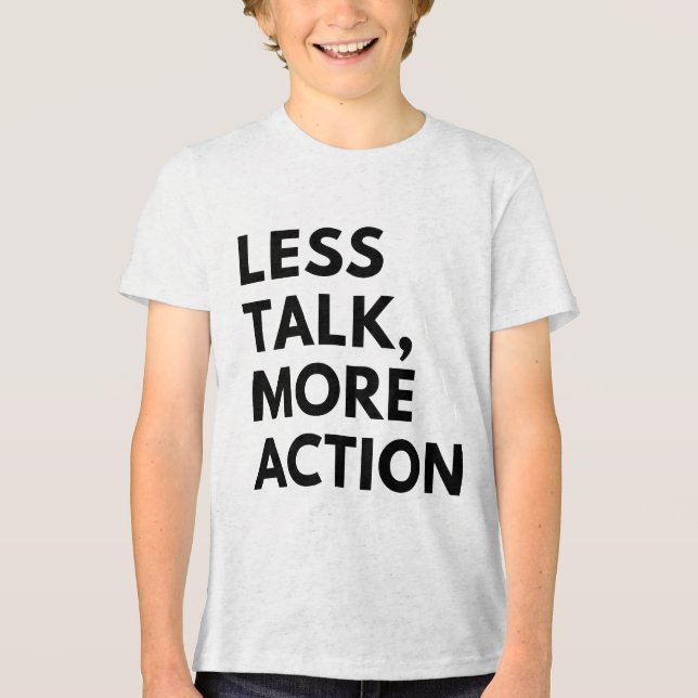 CAMISETA MENOS FALA MAIS AÇÃO (Frente)