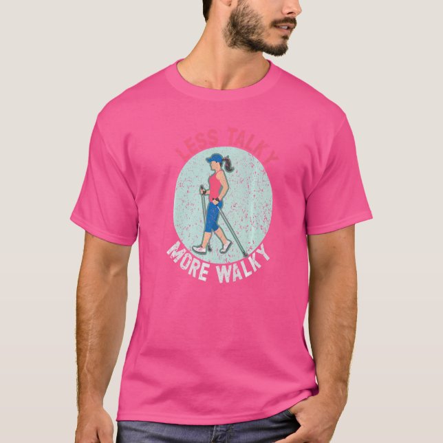 Camiseta Menos Falador Mais Caminhada Exercício Físico Entu (Frente)