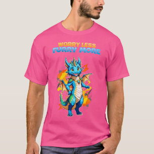 Camiseta Menos Fúria Mais Eu Dragão Furos Cosplay Ventilado