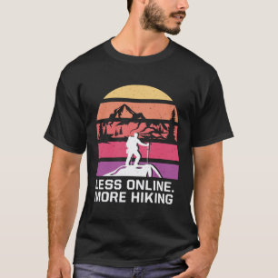 Camiseta Menos Online Mais Caminhada Acampamento Montanhist