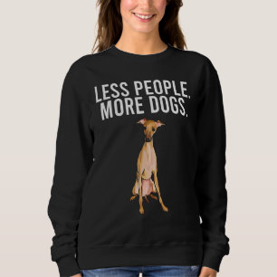 Camiseta Menos Pessoa Mais Cães Pequenos Greyhound Italiano