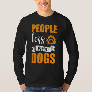 Camiseta Menos Pessoas Mais Cachorros Introduzir Pet Propri