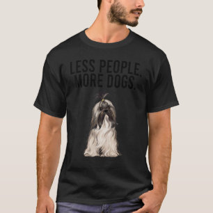 Camiseta Menos Pessoas Mais Cachorros Lhasa Apsos Introduçã