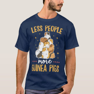 Camiseta Menos pessoas - mais cobaias para um Cavy Lo