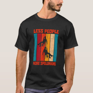 Camiseta Menos Pessoas Mais Espelhamento Espeleologia Caver