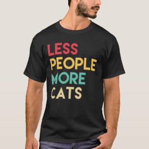 Camiseta Menos Pessoas Mais Gatos