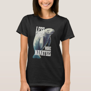 Camiseta Menos Pessoas Mais Peixes-Boi Peixe-Boi Vaca Marin