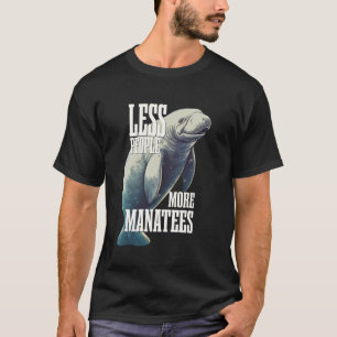Camiseta Menos Pessoas Mais Peixes-Boi Peixe-Boi Vaca Marin