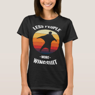 Camiseta Menos Pessoas Mais Roupa de asa Vintage Voando Sky