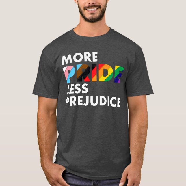 Camiseta Menos Preconceito engraçado (Frente)