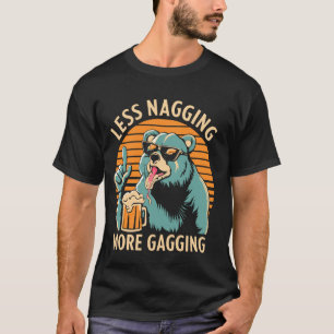 Camiseta Menos se aproximando mais Roupa de Ursa de Gagging