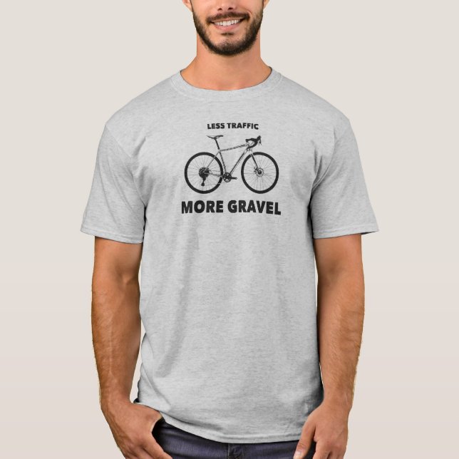 Camiseta Menos tráfego Mais Gravel (Frente)