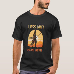 Camiseta Menos Wifi Mais Nephi Engraçado Humors Lds Mormon