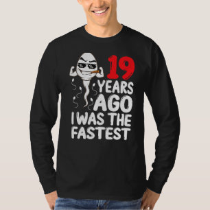 Camiseta Mens 19º Aniversário Gag Vestido 18 Anos Atrás Eu 