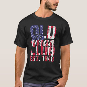 Camiseta Mens 1948 Old Man Club Est 1948 Re