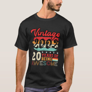 Camiseta Mens 20 Aniversário Legal Idea Transformando 20 A
