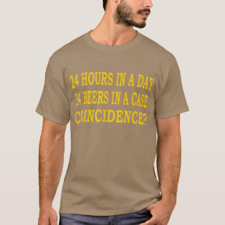 Camiseta Mens 24 horas num dia 24 cervejas num caso