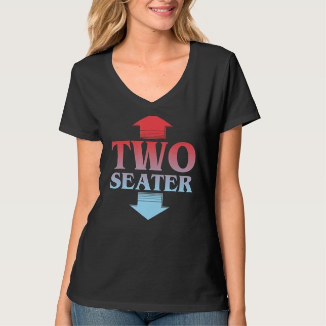 Camiseta Mens 2 assentos 2 assentos (Frente)