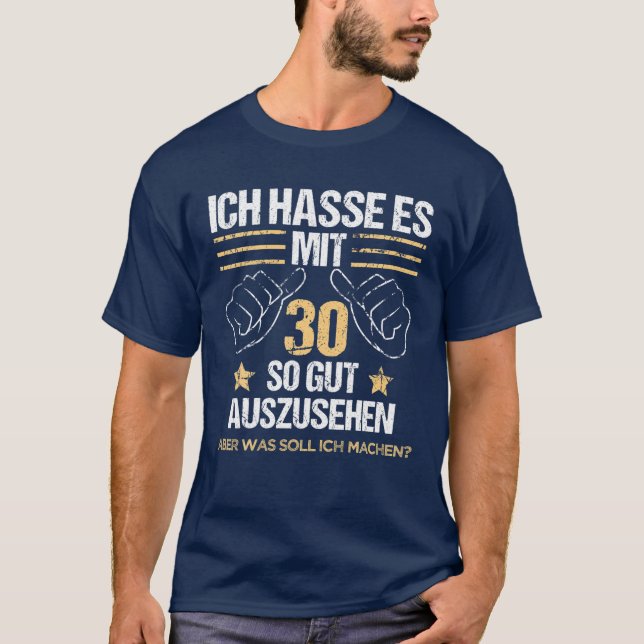 Camiseta Mens, 30 Anos, Homem Engraçado aniversário de 30 a (Frente)