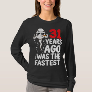 Camiseta Mens 31º Aniversário Vestido De Gag 31 Anos Atrás 