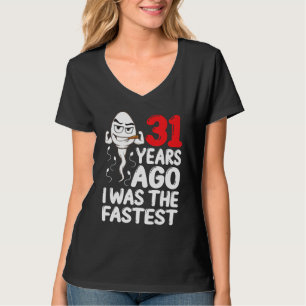 Camiseta Mens 31º Aniversário Vestido Gag 31 Anos Atrás Eu 