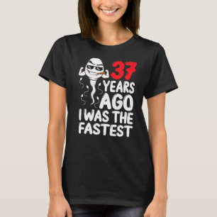 Camiseta Mens 37º Aniversário Gag Vestido 37 Anos Atrás Eu 