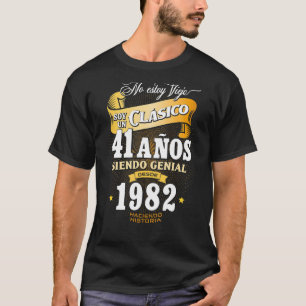 Camiseta Mens 41 Aniversário de ruas para Homens em Espanho