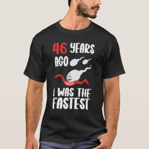 Camiseta Mens 46º Aniversário Vestido Gag 46 Anos Atrás Eu 