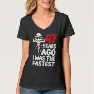 Camiseta Mens 47º Aniversário Gag Vestido 47 Anos Atrás Eu