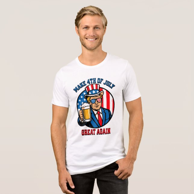 Camiseta Mens 4 de julho (Frente Completa)