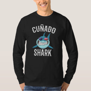 Camiseta Mens 4 De Julho Cunado Shark Espanhol Irmão Em L