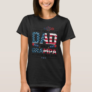 Camiseta Mens 4 De Julho Eu Tenho Dois Títulos Pai E Grampa