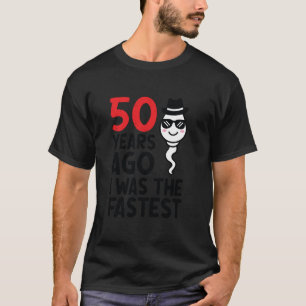 Camiseta Mens 50º Aniversário Vestido Gag 50 Anos Atrás Eu 