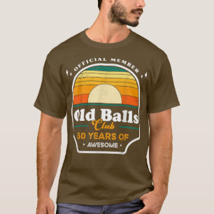 Camiseta Mens, 50 Anos, Membro Oficial, Velho Clube, Engraç