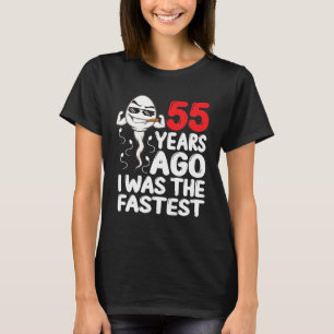 Camiseta Mens 55º Aniversário Gag Vestido 55 Anos Atrás