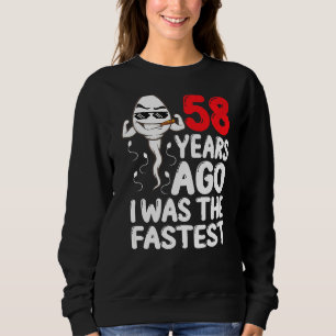 Camiseta Mens 58º Aniversário Gag Vestido 58 Anos Atrás Eu