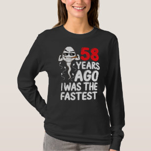 Camiseta Mens 58º Aniversário Gag Vestido 58 Anos Atrás Eu