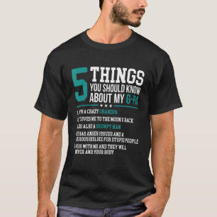 Camiseta Mens 5 Coisas Que Você Deveria Saber Sobre Meu G P