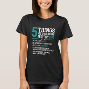 Camiseta Mens 5 Coisas Que Você Deveria Saber Sobre Meu G P