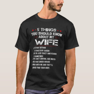 Camiseta Mens 5 Coisas Que Você Deveria Saber Sobre Minha E